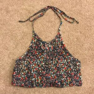 ◾️Smocked Halter Crop Top◾️